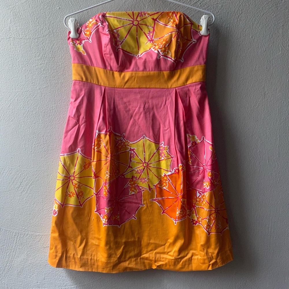 Lilly Pulitzer Strapless Umbrella Dress